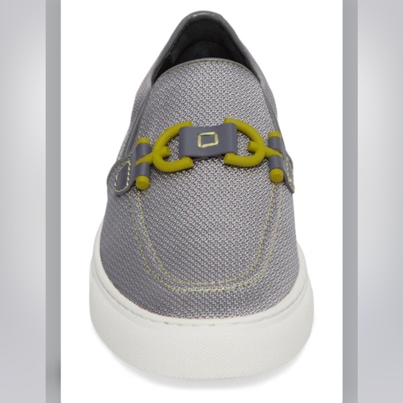 Donald Pliner Men's Andor Bit Slip-on Sneaker In Silver Mesh - Picture 10 of 11